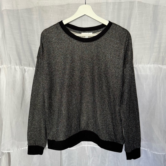 Grace & Lace Tops - Grace & Lace Glitter Crewneck Pullover Sweatshirt